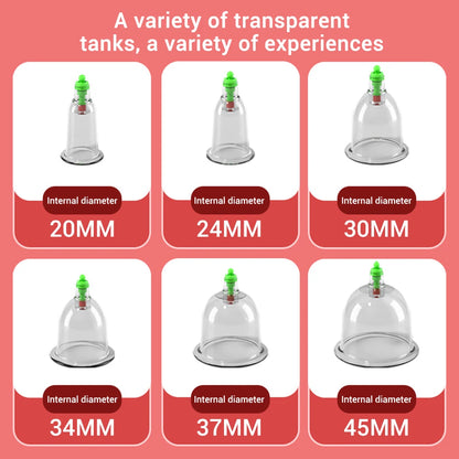 Smart Cupping Massage Instrument – Vacuum Suction Cups for Anti-Cellulite, Meridian Cans, and Body Scraping Therapy Massager