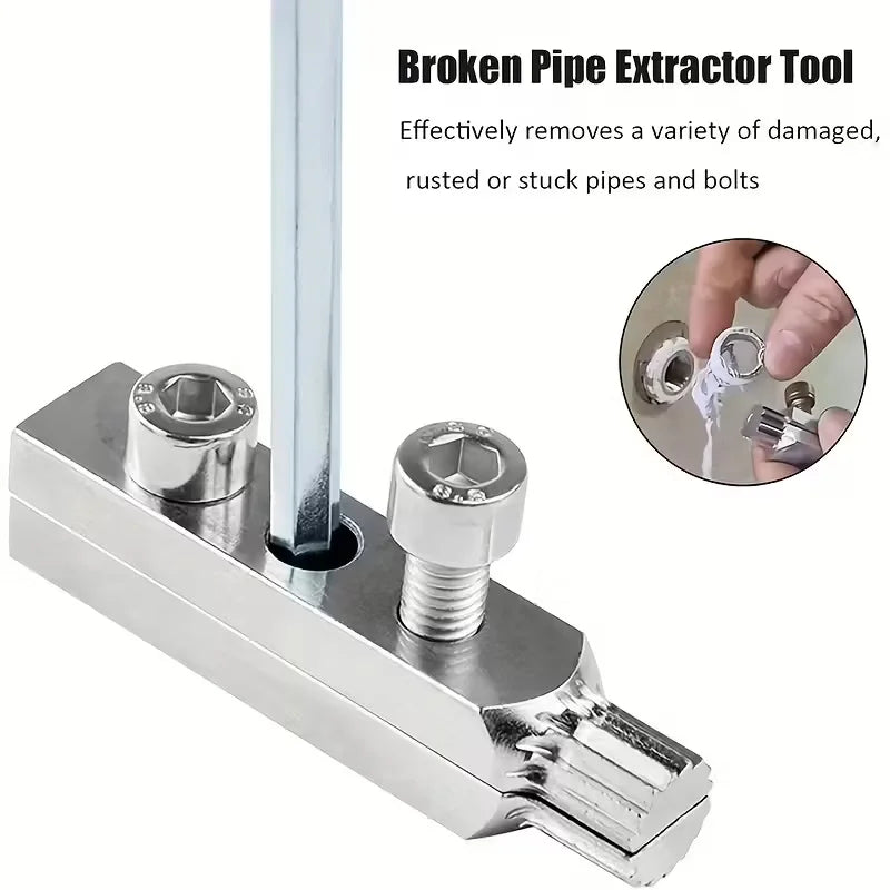 Faucet Valve Thread Extractor Tool - 1/2 & 3/4 Inch Broken Screw & Bolt Remover Kit