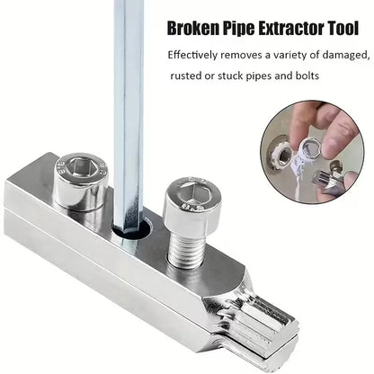 Faucet Valve Thread Extractor Tool - 1/2 & 3/4 Inch Broken Screw & Bolt Remover Kit