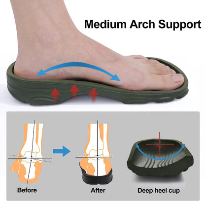 Comwarm Men’s Clogs Slippers – Breathable Non-Slip Garden & Beach Sandals for Indoor Outdoor Casual Wear