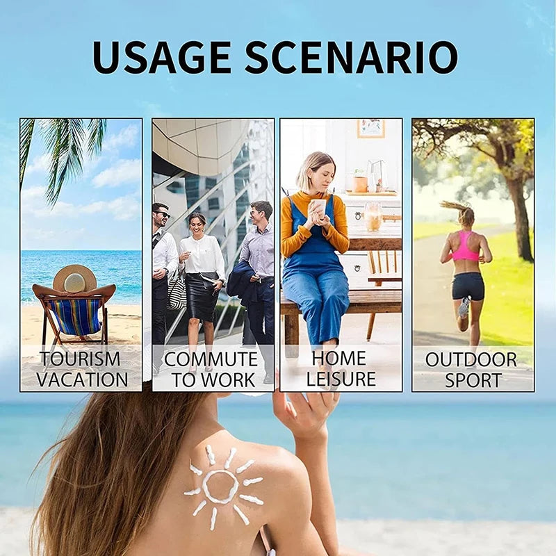 Original Korean Sunscreen – Hyaluronic Waterproof Sunblock with Madagascar Plant Essence for Sensitive Skin, Long-Lasting Protection