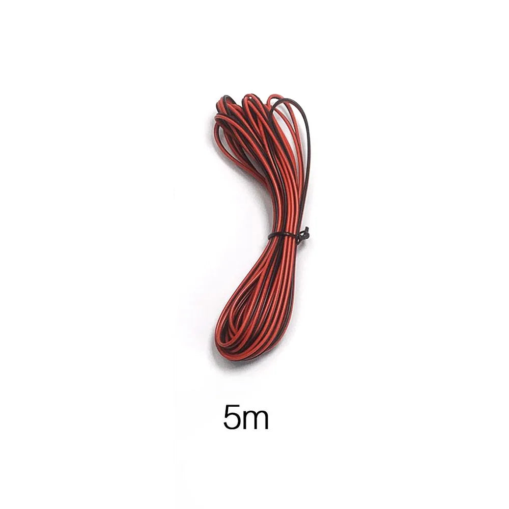 STONEGO 2-PIN Extension Cable – 22AWG for WS2812 WS2811 RGB LED Strips, 5m/10m/20m Length Options