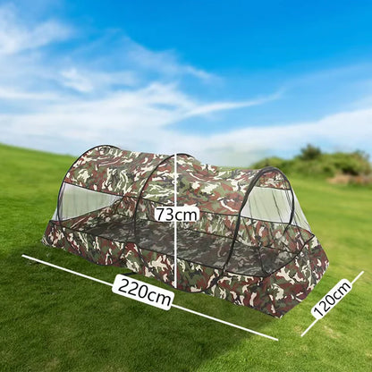Folding Portable Mosquito Net Tent – Zippered Outdoor Mesh Bed Net for Camping & Travel