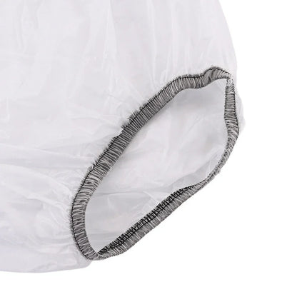 PVC Adult Diaper Cover – Transparent Waterproof Elastic Waist Shorts for Men & Women