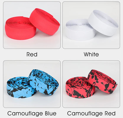 WEST BIKING EVA High Tenacity Handlebar Tape — Shock Absorbing Adhesive Bar Tape with Holes for Road Bikes