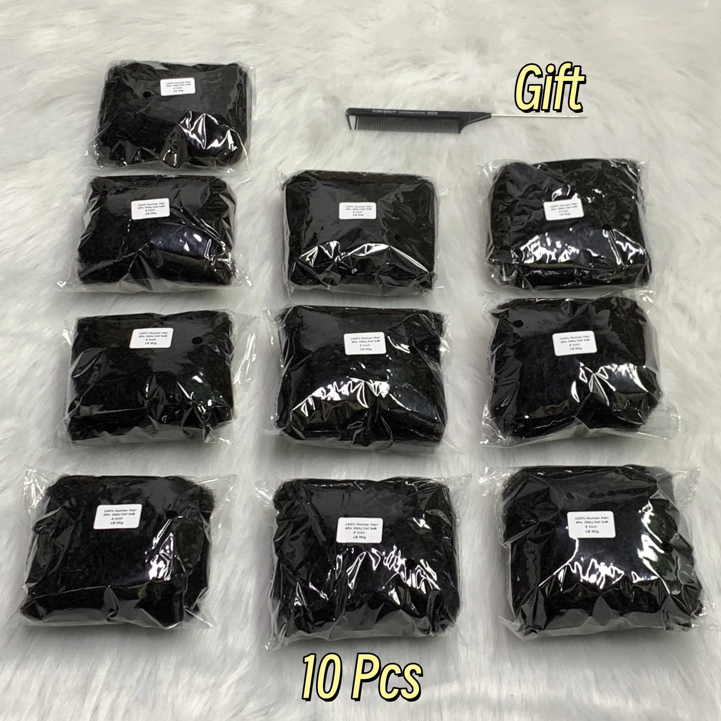 1Pc 30g Brazilian Afro Kinky Curly Remy Human Hair Bulk — No Weft Braiding Extensions for Locs & Braids