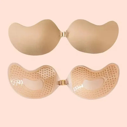 Invisible Stick-On Lift Bra - Strapless Seamless Push-Up Bra for Women, Backless Outfit & Lingerie Accessory