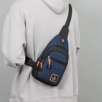 Men’s Outdoor Hiking & Cycling Shoulder Bag – Waterproof Sports Crossbody Chest Bag for Travel