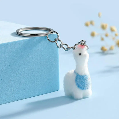 Cartoon Plush Koala Keychain – Cute Fluffy Doll Bag Pendant, DIY Keyring Charm Gift for Women
