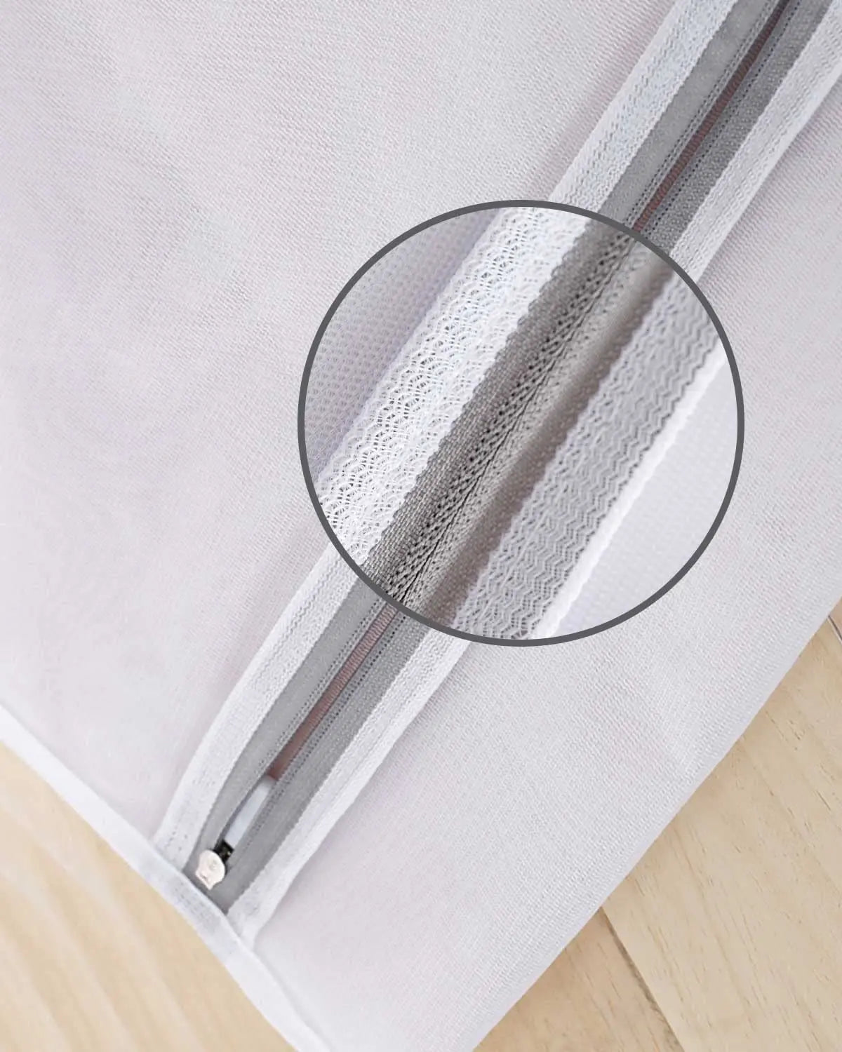 Reusable Zipper Laundry Bag for Washing Machine – Coarse Mesh Organizer for Lingerie, Shoes, Bras & Clothes