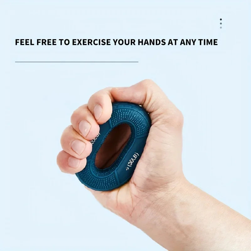 Silicone Hand Grip Strengthener Ring – Forearm & Finger Training for Strength