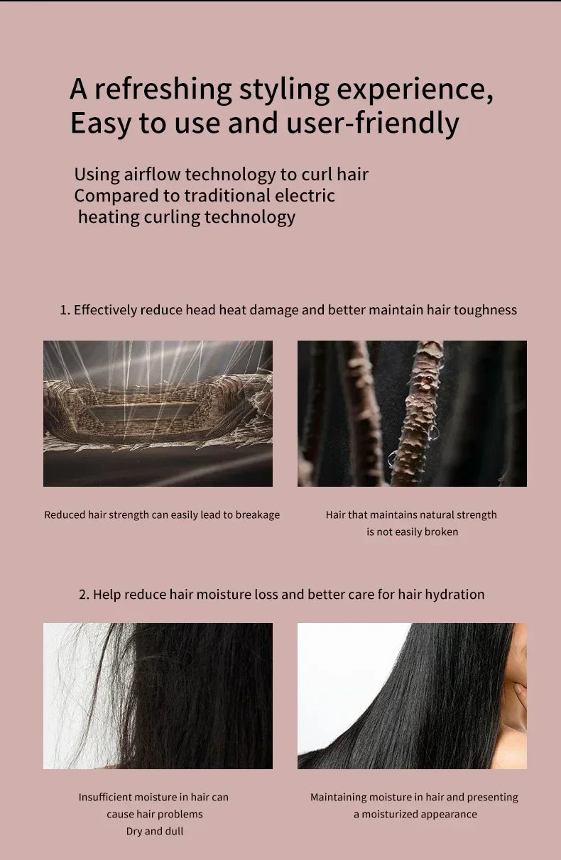 7-in-1 Multifunctional Hair Styling Set – Curling Iron, Hair Dryer & Straightener for Salon-Quality Home Styling