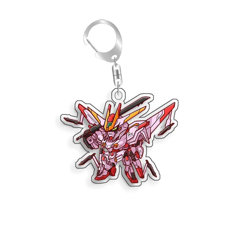 Gundam Freedom ZGMF-X10A Keychain - Recycled Acrylic Anime Backpack Pendant and Collectible Gift for Fans