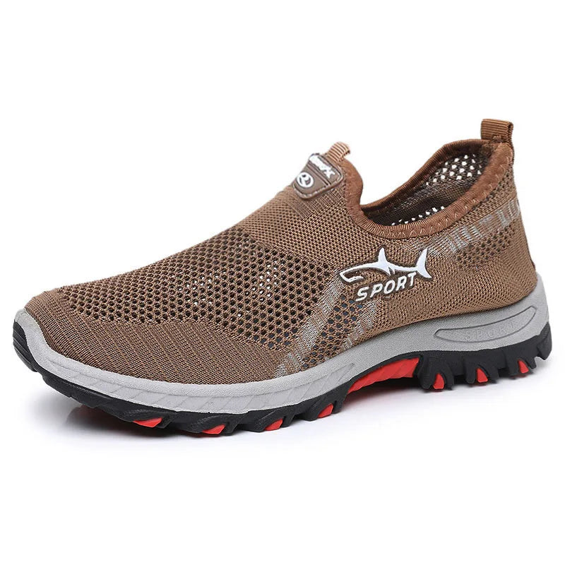 Men’s Summer Mesh Sneakers – Breathable Lightweight Canvas Sports Shoes, Casual Athletic Footwear Clearance Deal