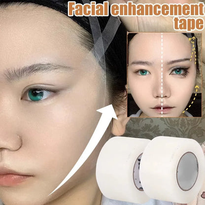 PE Facial Lift Tape 8M Roll - Breathable V-Line Face & Makeup Tape for Beauty, Wrinkle-Look Smoothing & Cosplay