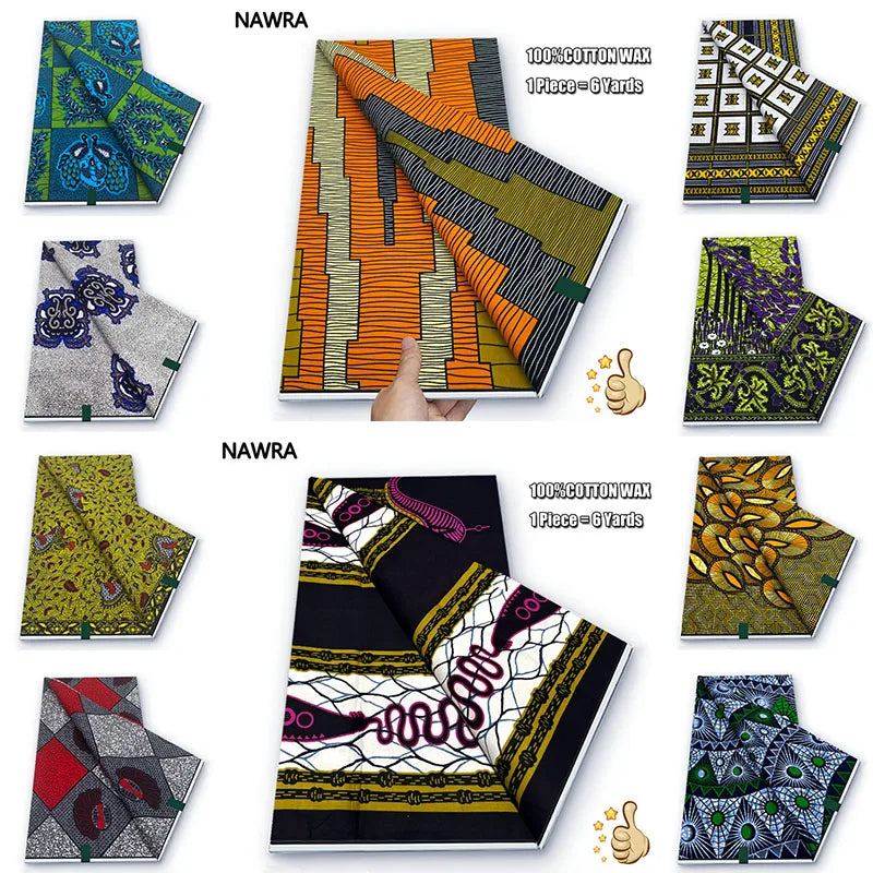 100% Cotton African Wax Print Fabric - High Quality Original Real Wax Ankara Batik Pagne Nigeria Style Sewing Fabric