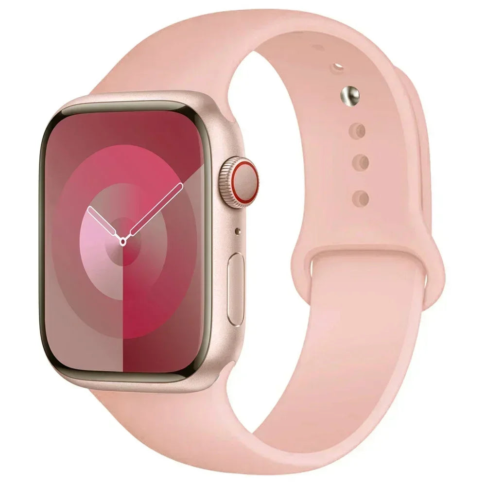 Silicone Sport Band for Apple Watch — Fits Ultra 2/3 & Series 11–SE (40–49mm)