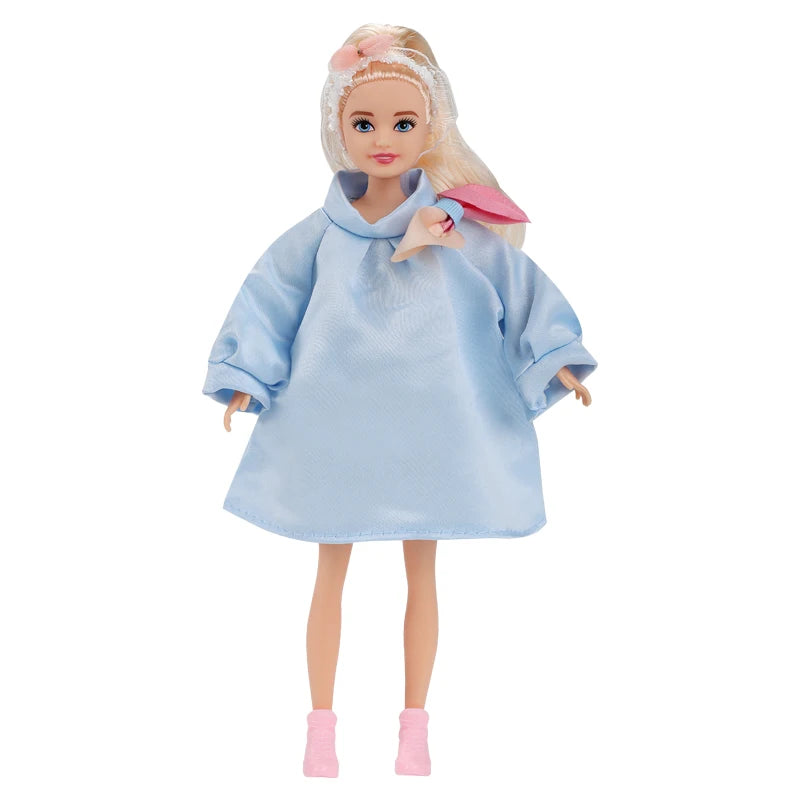 Kawaii 7-Inch Fashion Dolls for Little Girls – 23cm Female Figures for DIY Playhouse, Baby Toys & Gift