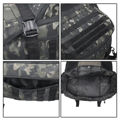 Large Tactical Duffle Backpack - 40L, 60L, 80L, Molle System, Outdoor Camping Bag for Men, Travel Backpack for Hiking