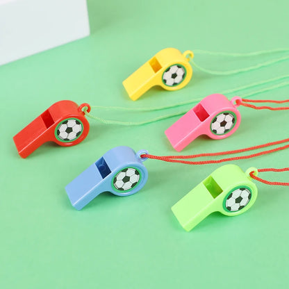 24PCS Colorful Soccer Whistles for Kids – Football Party Favors, Goody Bag & Pinata Fillers, Fun Gifts for Boys & Girls