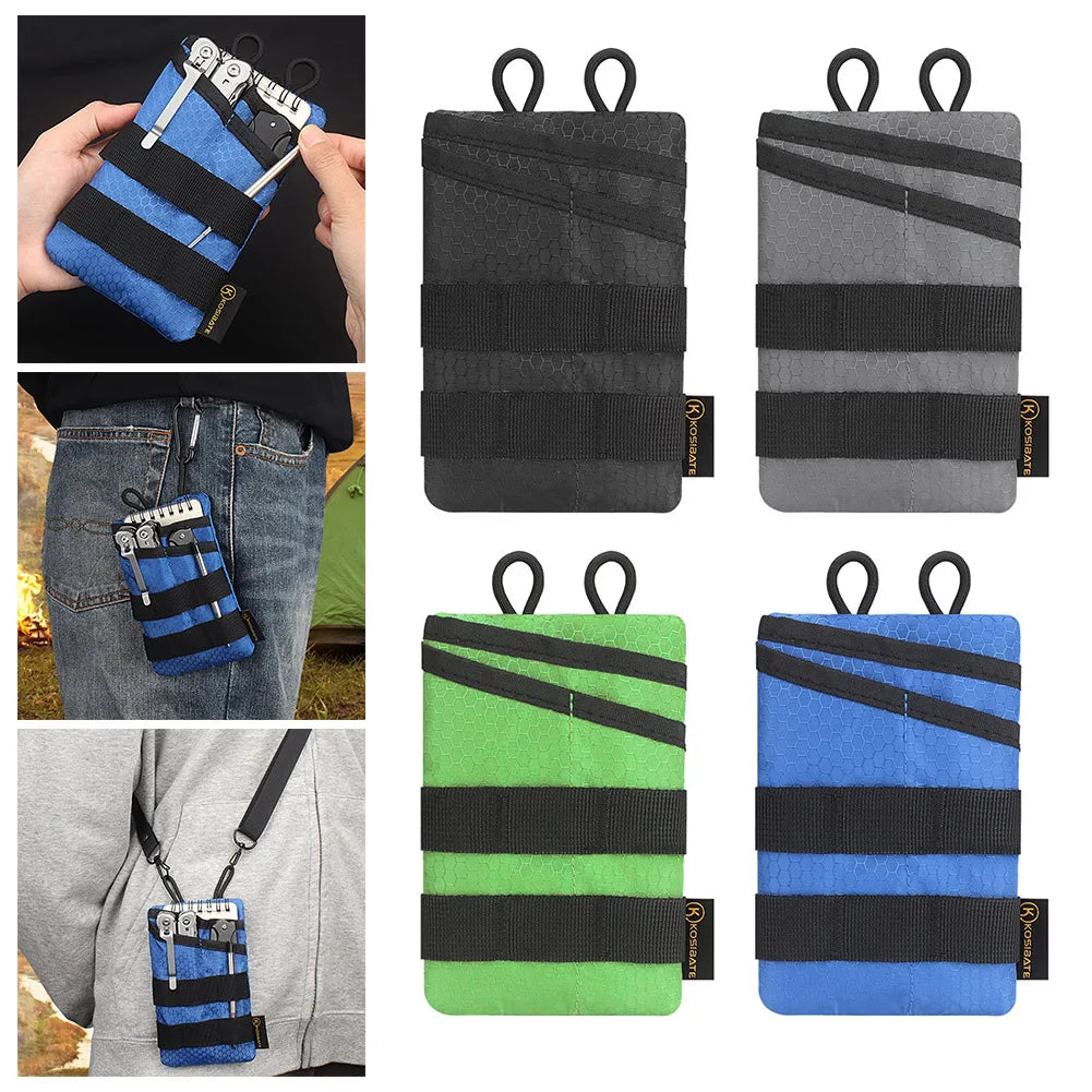 Mini EDC Tactical Pouch – Multifunctional Outdoor Hunting Tool & Key Card Storage Bag