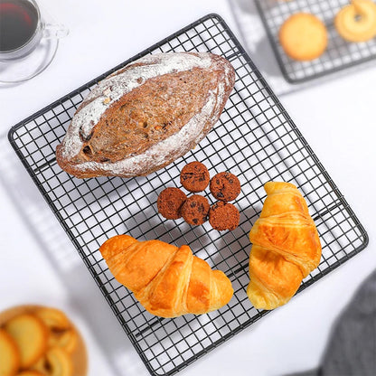 FAISDU Stainless Steel Cooling Rack – Single Layer BBQ & Baking Grid, Bread & Cake Drip Dry Tray Household Baking Tool
