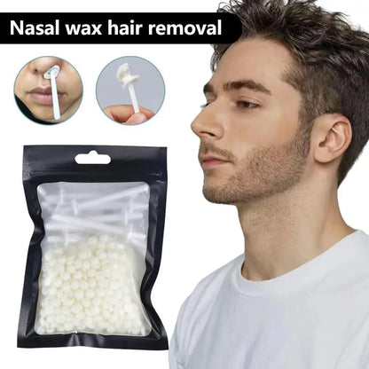 Portable Nose & Ear Hair Removal Wax Kit 25g/50g – Painless Nose Waxing Set for Men & Women