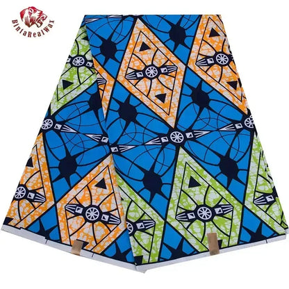 Bintarealwax Ankara Fabric - Wholesale Polyester Sewing Material for Women's Party Dresses FP6390