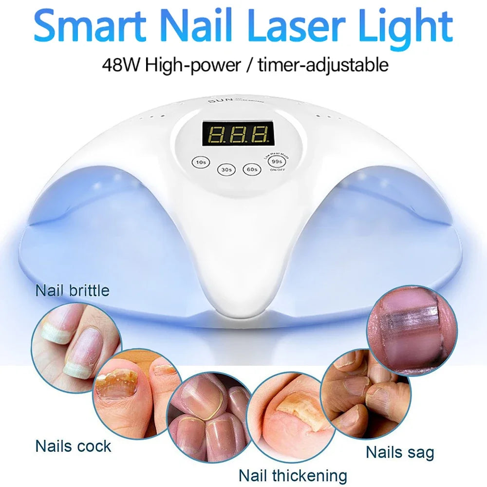 2-in-1 Fungal Nail Laser Device – Fast Repair for Toenail & Fingernail Fungus, Onychomycosis Treatment & Foot Care