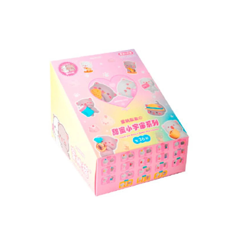 Mitao Cat Peach and Goma Sweet Mini Universe Blind Bag - Cute Anime Cat Collectible Figures, Mystery Box Toys, and Surprise Gifts
