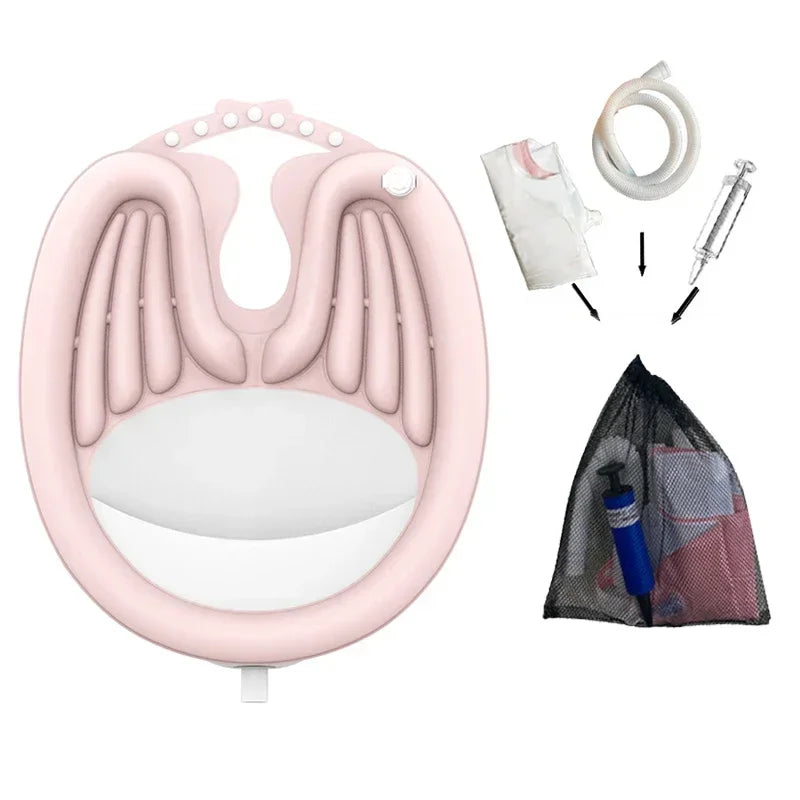 Inflatable Hair Washing Basin – Portable PVC Foldable Shampoo Basin for Pregnant Women, Elderly & Patients