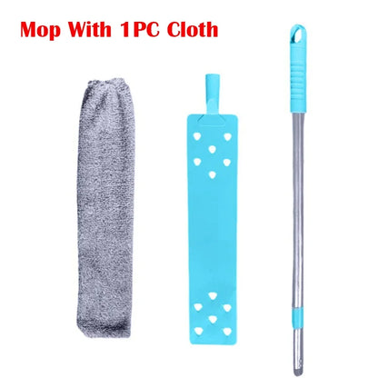 Adjustable Microfiber Long Handle Retractable Ceiling Dust Cleaner – Gap Brush Wand Mop with Extension Pole