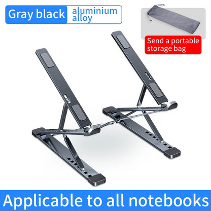 YYLM N8 Aluminum Laptop Stand - Adjustable Foldable Portable Notebook Holder with Cooling Support for MacBook & Laptops