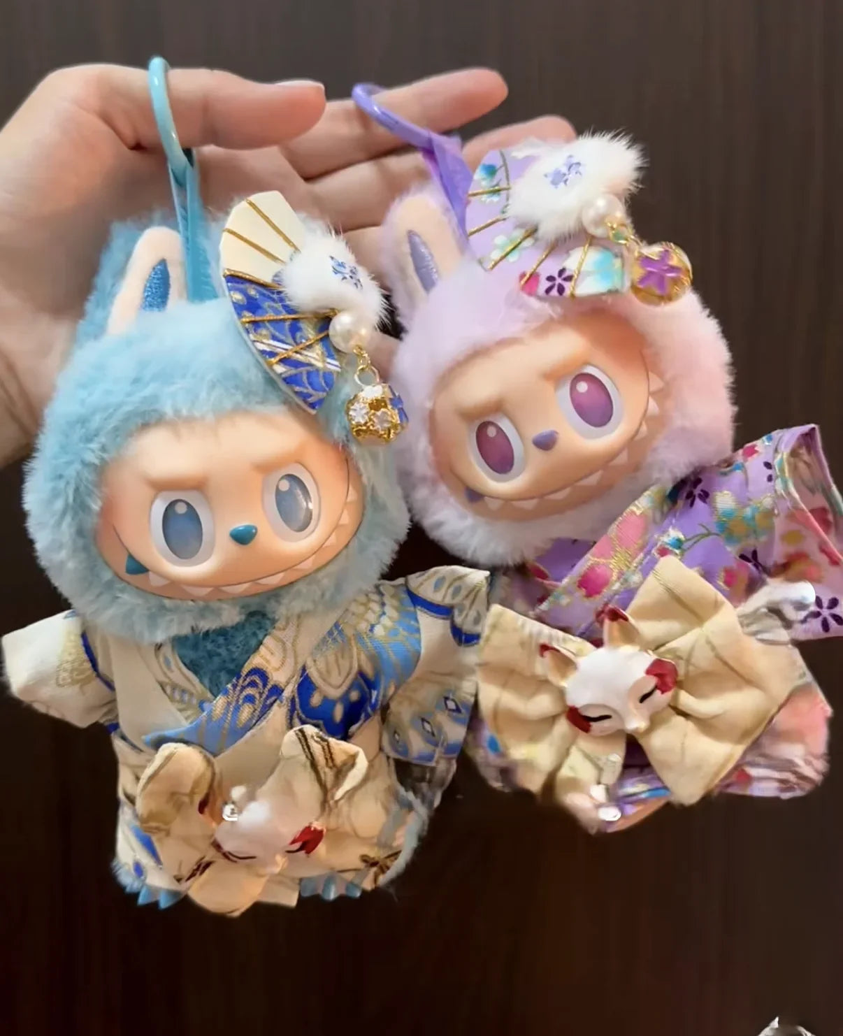 17cm Labubu V1-V3 Doll Clothes – Traditional Kimono Outfit Accessories, Fashion Gift