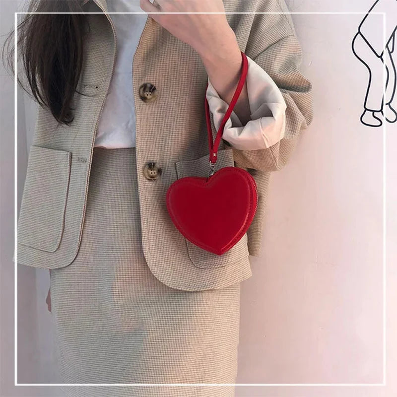 JIOMAY Designer PU Leather Wallet – Cute Heart Purses & Business Wallets for Women & Girls 💖👜