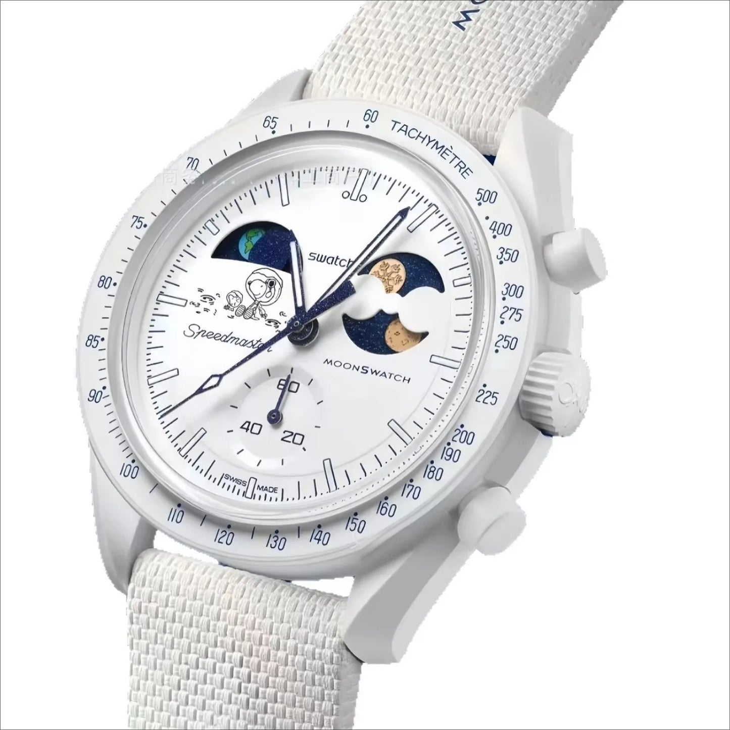Anime Snoopy Quartz Watch - Luminous Chronograph Sports Wristwatch with Nylon Strap