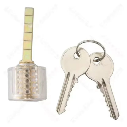 Transparent Practice Lock - Visible Training Padlock for Beginner Locksmith Skills