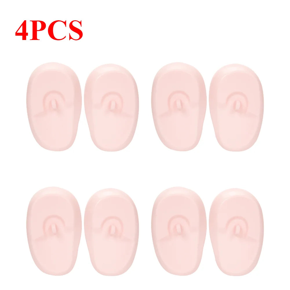 Silicone Ear Covers - Waterproof Hairdressing Ear Caps, Earmuffs for Shower, Salon, Bathing & Spa Use