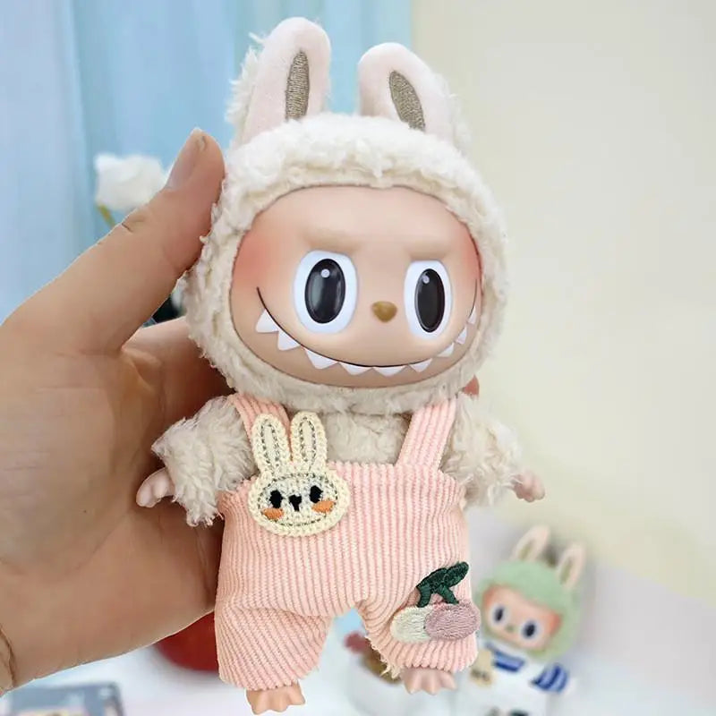 17cm Labubu Doll Clothes — Replacement Single Pants & Skirt Accessories for Macaron Labubu Dolls