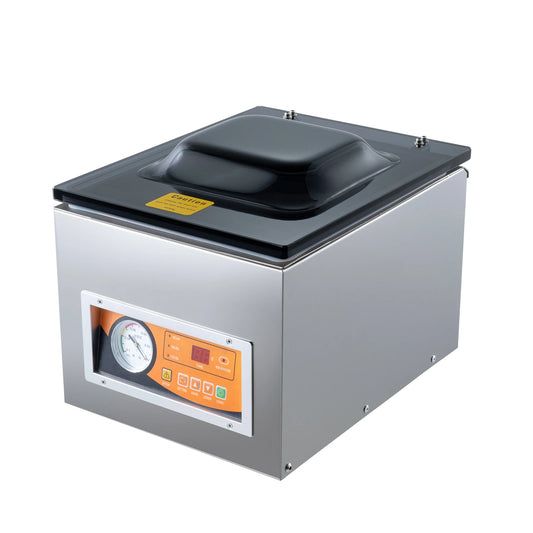 SucceBuy DZ-260S Chamber Vacuum Sealer — 260W Vacuum Packing Machine with 10.2" Seal for Wet Foods & Meats, Home Kitchen Use