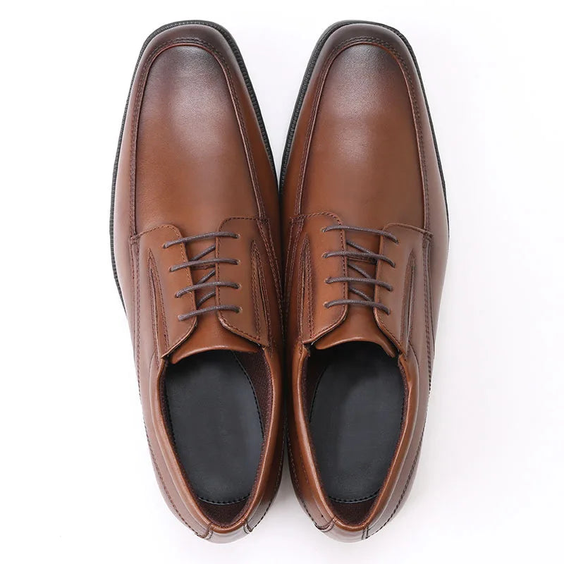 Men’s Classic Slip-On Oxford Dress Shoes - Elegant Business, Office & Formal Wedding Shoes for Men