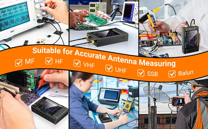 NanoVNA-H4 Vector Network Analyzer 10KHz-1.5GHz | 2.8/4" Display Antenna Tuner for MF HF VHF UHF | Spectrum Analyzer Nano VNA
