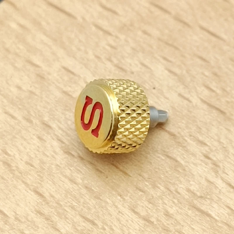 Silver, Gold & Black Watch Crown — Replacement for NH34/NH35/NH36 Movements SKX007