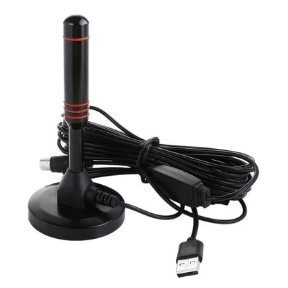 HD Digital TV Antenna - 200 Miles Amplified Indoor/Outdoor VHF UHF Aerial with Signal Booster