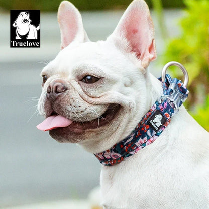Truelove Floral Pet Collar – Padded Comfort Cushion, Camouflage Design for Small, Medium & Large Dogs, Outdoor Running Collar TLC5273