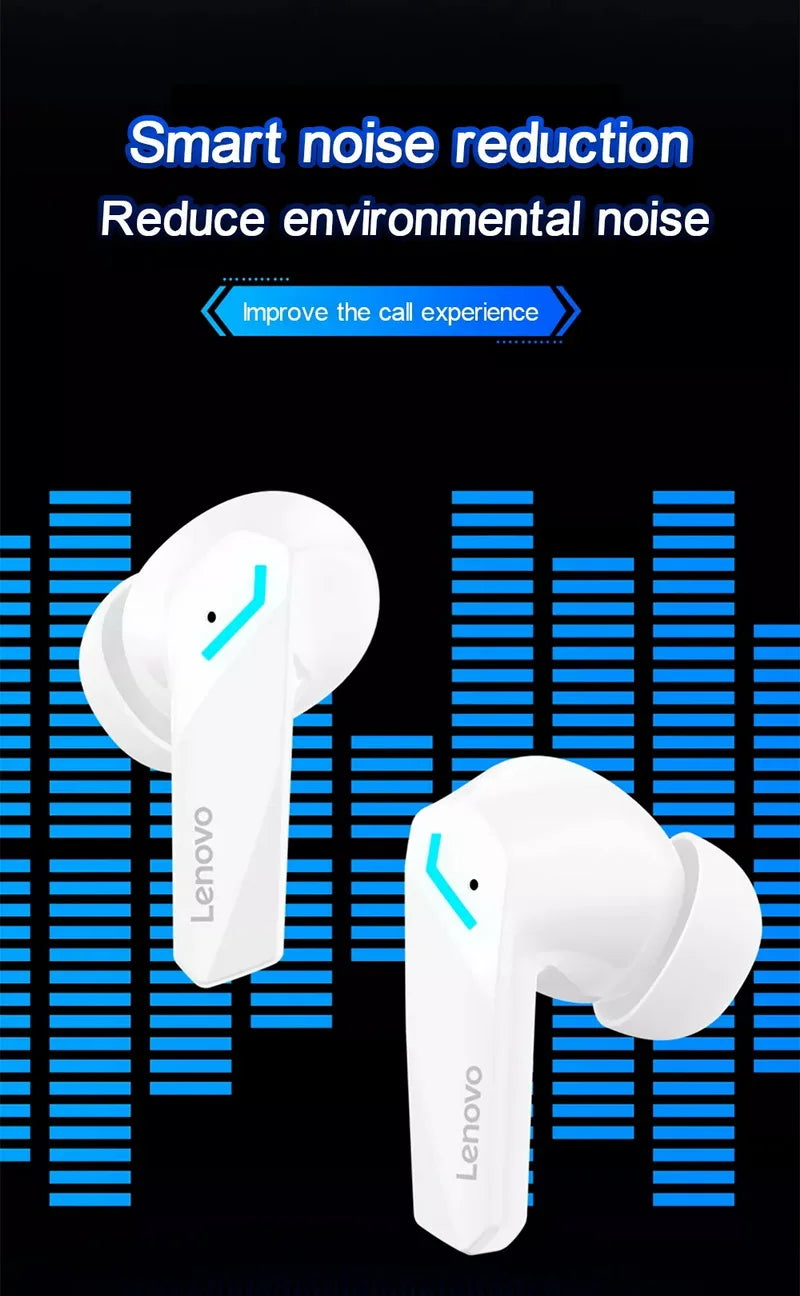 5PCS Original Lenovo GM2 Pro TWS Wireless Earphones – Bluetooth 5.3 HD Earbuds with Mic, Touch Control Sports Headphones