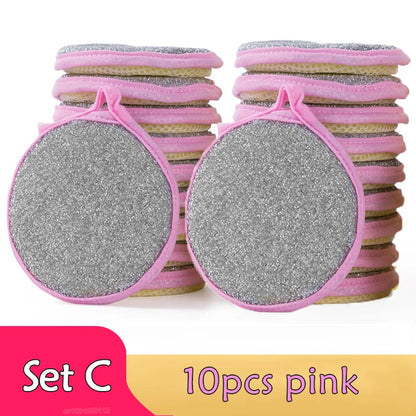Double-Sided Dishwashing Sponges - Multi-Pack Kitchen Cleaning Brush for Pots, Pans & Dishes