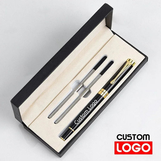 Luxury Metal Ballpoint Pen Gift Set — School, Business & Office Signature Roller Pen, Student Stationery Supplies