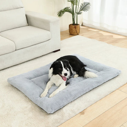 Soft Long Plush Dog & Cat Bed – Cozy Pet House Cushion Basket Sleeping Sofa