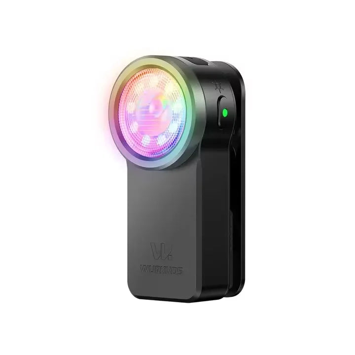 Wurkkos HD03 680LM Mini Clip Light - USB-C Rechargeable EDC Flashlight with RGB, Magnet & Spotlight/Floodlight